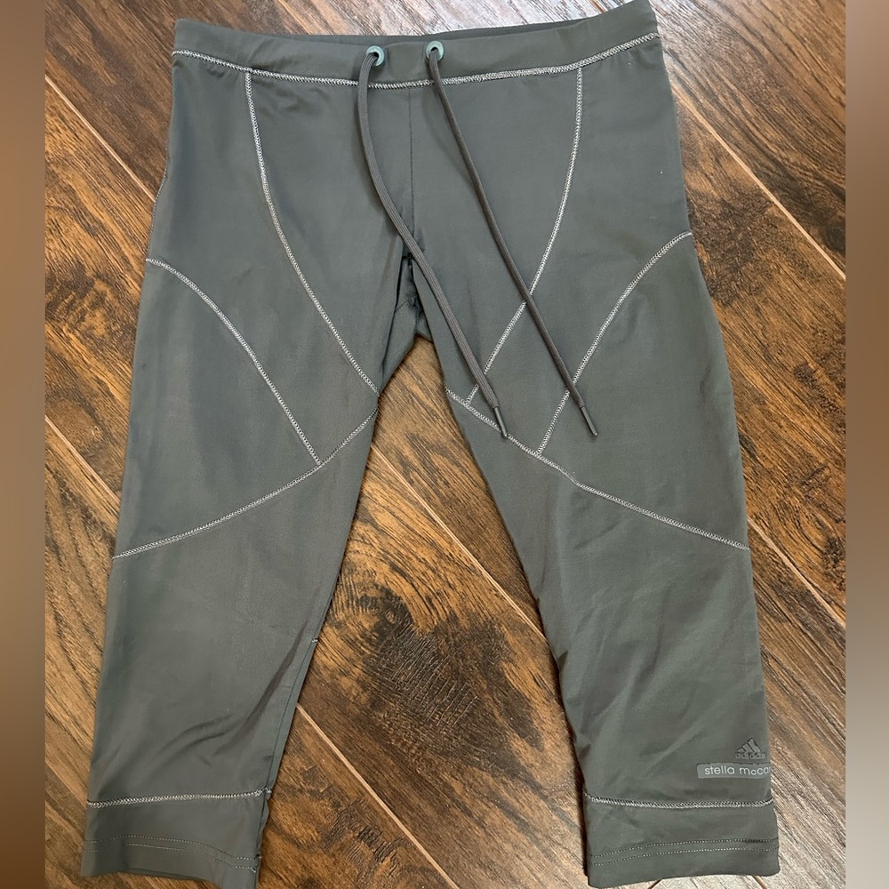 Women adidas Stella Mc cartney cropped leggings size s grey color